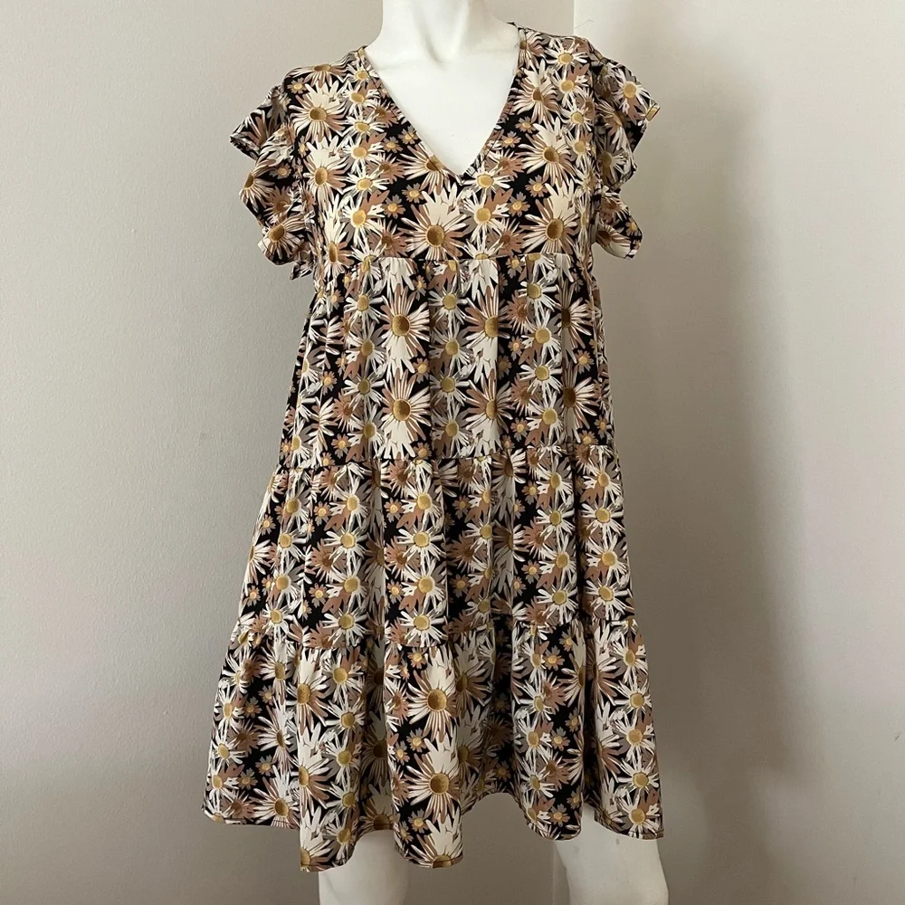 HERE / NOW floral tiered dress - Picture 1 of 7